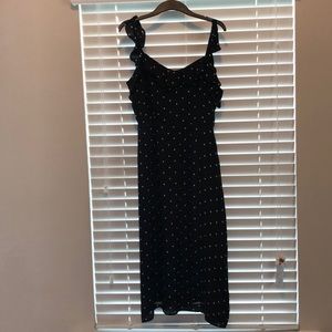 Polka dot dress long
